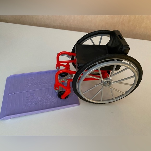 Barbie Doll Red + Green Wheelchair and Purple Ramp For 11” Dolls- See Pi… - Picture 15 of 15
